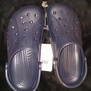 navy blue woman's/men's crocs